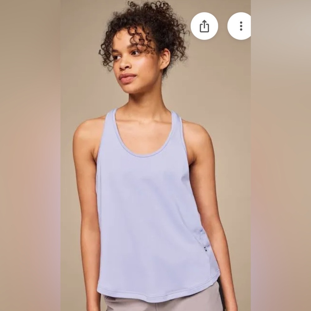 ON Focus Racerback Purple Tank Top Size Medium - Picture 4 of 7